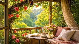 Peaceful Spring Balcony Ambience 🍃 Calm Birds & Soft Nature Sounds for Relax, Study & Sleep