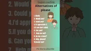 alternative s of please#saying please in different ways#spokenenglish#englishcoaching
