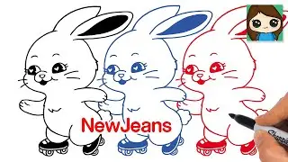How to Draw NewJeans Bunny Mascot | Kpop Girl Group