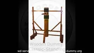 Wooden Dummy Free Classic-Standing Pine Brown | Деревянный Манекен Classic-Standing