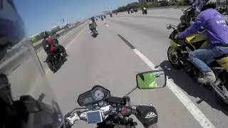 Houston Bike Life! Sunday Stunt Ride...Taking over the streets!