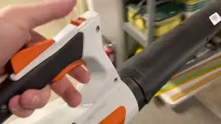 How to turn use a Stihl bga 45 blower Lot# 1223 Jan. 3, 2022 Auction