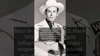 BIOGRAPHY OF HANK WILLIAMS #biography #hankwilliams