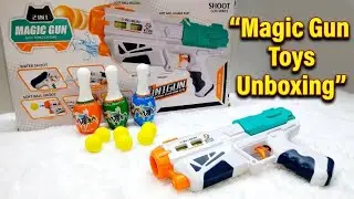 Magic Gun Toys ASMR Unboxing | Soft Ball Shooting Gun | Fun Kids Toy Review #asmr #toysunboxing 