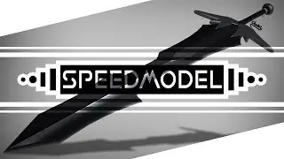 Black Cut Sword | Speedmodel | dudel | 4k
