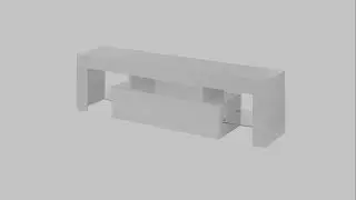 3548 High Glossy White TV Stand from Monarch