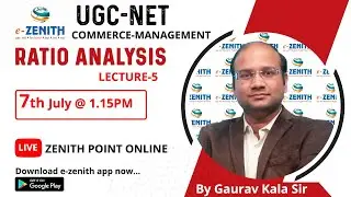 RATIO ANALYSIS (LECTURE-5)| RATIO ANALYSIS| UGC-NET-JRF-COMMERCE, MANAGEMENT| LECTURESHIP EXAMS