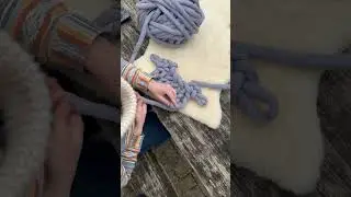 Stockinette stitch & Edge stitch tutorial: WolletjeBol DIY Chunky Yarn Hand Knitting Techniques