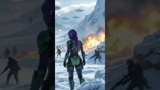 Alien Ships Descend, Mysterious Figure Emerges, Colonists Tense for Confrontation | #futuristictale