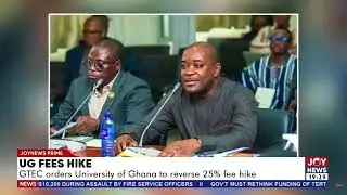 University of Ghana fees hike: GTEC orders University of Ghana to reverse 25% fee hike. #JoyNews
