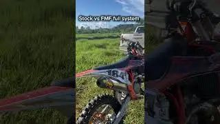 KTM 250 SX-F 2022 Stock vs FMF full system