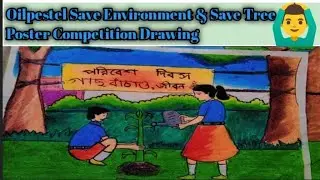 How to draw National Environment Day drawing step by step with oil pastel colors