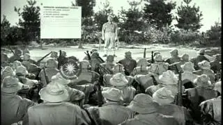 A US Army training film on Rifle Marksmanship with an M-1 for Rapid Fire. HD Stock Footage