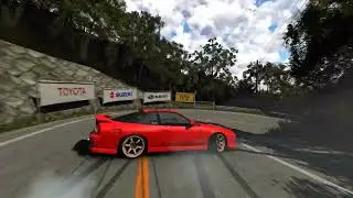 Drifting whole Initial D Nanamagari (七曲り) w/DWG 180SX