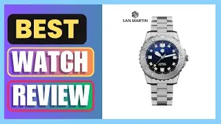 Best 1000m Waterproof Sea Waves Texture Dial 43mm Men Diver Watch Review