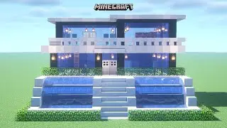 ✔ How to make a MODERN HOUSE in MINECRAFT | SUPER EASY | -TUTORIAL # 19