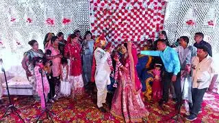 Bhopal me wedding mein varmala drone shot dji Air 3s 