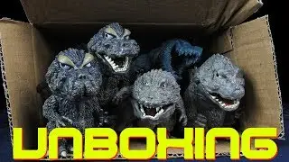 Распаковка пиратской фигурки X-Plus Godzilla Deforeal 1962, 1964, 1971, GMK и аниме