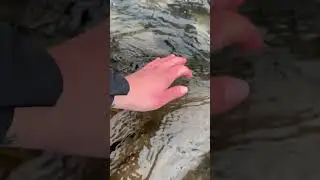 Touching this ice cold water in Iceland is such an awesome sensory experience!