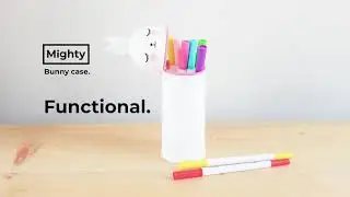 Mighty Bunny Multipurpose Case: Hold Brushes, Pencils and everything you can imagine!