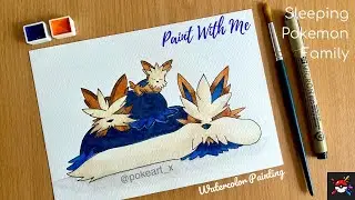 Sleeping Lillipup & Family in Watercolors 😴🎨