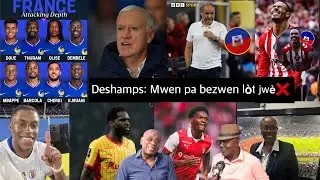 Bon nouvèl pou Haiti 🇭🇹 Antrenè France dil pa bezwen Isidor Odsonne ak Gorby, Chans pou Haiti kounya
