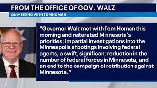 Minneapolis shooting: Border Czar Tom Homan meets with MN leaders