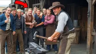 They Laughed at the Old Blacksmith's Hammer...BUT Went Silent When It Crushed the Sheriff's Jaw