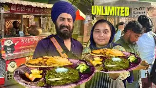 99/- Unlimited Punjabi Food In Amritsar 🥵 Amritsar Street Food | Amritsar Food Tour 