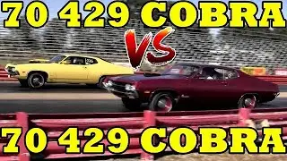 COBRA ON COBRA WAR!! 1970 429 COBRA JET Torino's go Head to Head - Drag Race - RoadTestTV