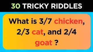 Only a Genius Can Solve These Riddles  🧩🤔🔥 30 Tricky Riddles That'll Stretch Your Brain