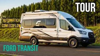TOUR MOTORHOME AUTOMÁTICO: Ford Transit com sistema de Lítio Ecoflow | Motorhome Globe Europa