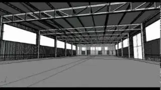 Super cool super modern warehouse flythrough