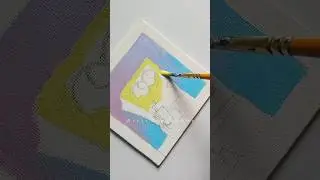 SpongeBob painting on canvas. #viral #spongebob #paintingideas #canvaspainting #acrylicpainting