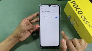 Poco c85 5g power button se flashlight kaise jalaye/power button se flashlight kaise jalegi 