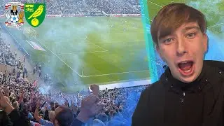 CRAZY SCENES AS COVENTRY SCORE 95TH MINUTE EQUALISER VS NORWICH CITY