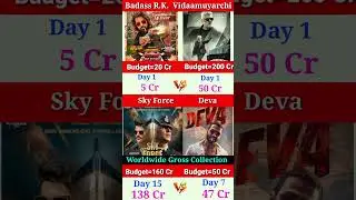 Badass Ravikumar vs vidaamuyarchi box office collection day 1 sky force#trending #shorts #bollywood