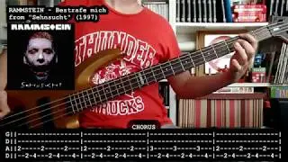 RAMMSTEIN - Bestrafe mich (bass cover w/ Tabs)