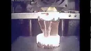 3D Printed Virginia Tech Hokie Bird - Stratasys Dimension Timelapse