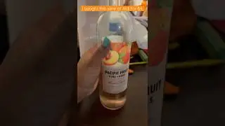 $4 Wine - Pacific Fruit Vineyards Sweet Peach Wine #askjoche #wine #aldi #aldifinds #SHORTS #peach
