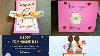 Hand made DIY / friendship day hug card / Cute friendship day gift / Friendship gift idea
