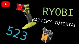 RYOBI flashlight battery tutorial