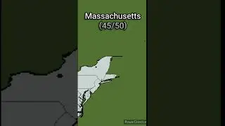 Minecraft Subdivision Map - PART 4 - East coast and New England 🇺🇸 #shorts