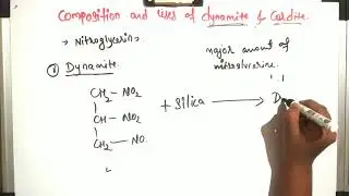 Composition and uses of Dynamite and Cordite #ALCOHOLS