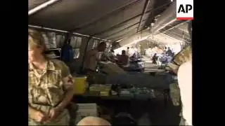 GWT: British troops set up field hospital