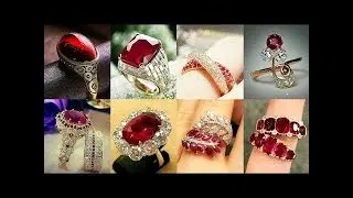 Latest Engagement Ruby Rings Designs 2019