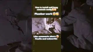 how to install wall hung commode easily...🥰😍#plumbar #shortvideo #shortsfeed #video #viral