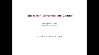 AEE462 Lecture11 - A Minicourse on Rocketry