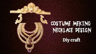 costume meking necklace design|Lord custom Diy craft ideas |fancy dress costume ideas|diy costume 