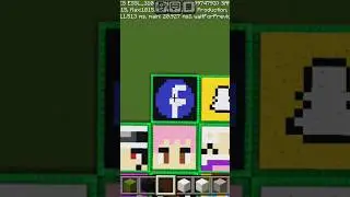 🔥 Facebook Logo in Minecraft Sand Art 😱🎨#MinecraftSandArt